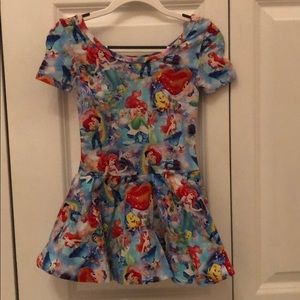 Disney’s Little Mermaid printed leotard dress